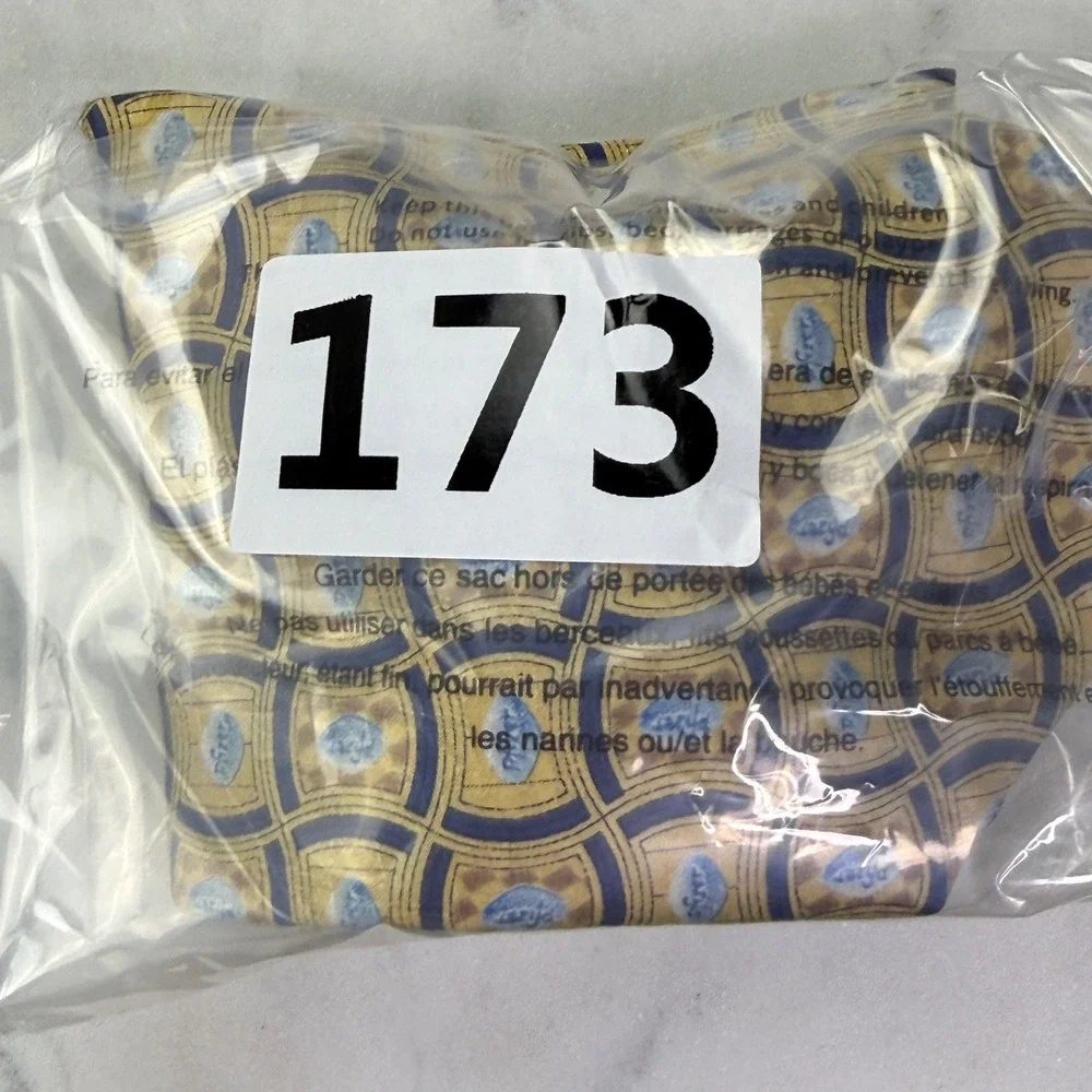Pfizer Blue Pill Tie 100% Silk Gold Navy Logo Pharmaceutical Promo